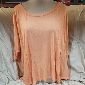 Splendid Light Orange Long Sleeve Top